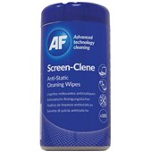 AF SCREENCLENE SCR100T CLEANING WIPES ANTISTATIC PACK 100