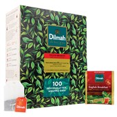 DILMAH TEA BAGS ENGLISH BREAKFAST INDIVIDUALLY FOIL ENVELOPED BOX 100