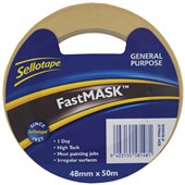 SELLOTAPE MASKING TAPE GENERAL PURPOSE W48MM X L50M BEIGE