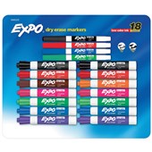 EXPO WHITEBOARD MARKERS PROMO ASSORTED COLOURS PACK 18