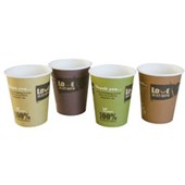 BIOWARE DISPOSABLE CUP HOT COMPOSTABLE SINGLE WALL 280ML PACK 50