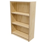 ZEALAND COMMERCIAL BOOKCASE 3 TIER W800 X D300 X H1200MM PREMIUM PLY