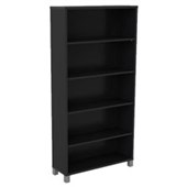 KNIGHT CUBIT BOOKCASE 4 SHELVES W900 X D315 X H1800MM BLACK