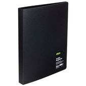OKIN MINI RINGBINDER A4 2D 16MM BLACK