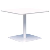 ACCENT CLASSIC MEETING TABLE POWDERCOAT W1000 X D1000 X H720MM WHITE BASE SNOW TOP