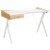 SYLEX PALTO ALTO COMPUTER DESK WITH A DRAWER W1200 X D600 X H750MM WHITE FRAME WHITE TOP