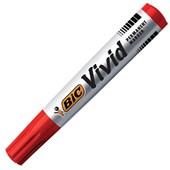 BIC ECOLUTIONS VIVID PERMANENT MARKER BULLET RED