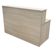 ZEALAND RECEPTION COUNTER WITH DESK NOVAH W1700 X D700 X H1125MM SEASONED OAK