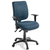 EDEN SPORT 340 OFFICE CHAIR MID BACK 3 LEVER WITH ARMS KEYLARGO NAVY