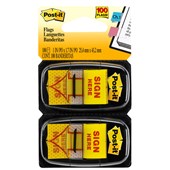 POSTIT 680SH2 SIGN HERE FLAGS YELLOW TWIN PACK 100