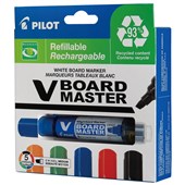 PILOT BEGREEN VBOARD MASTER WHITEBOARD MARKER CHISEL 52MM ASSORTED PACK 5