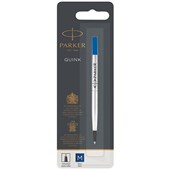 PARKER QUINKFLOW GEL PEN REFILL MEDIUM NIB BLUE