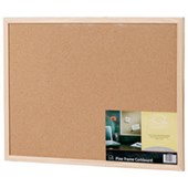 QUARTET ECONOMY CORKBOARD 600 X 450MM PINE FRAME