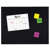 BOYD VISUALS PINBOARD FRAMELESS PANEL H900 X W1200MM BLACK