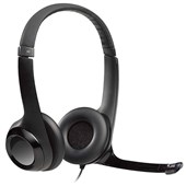 LOGITECH H390 HEADSET DIGITAL BINAURAL USB NOISECANCELING BLACK