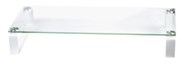 ESSELTE GLASS MONITOR STAND WHITE