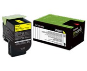 LEXMARK 70C8HY0 708HY TONER CARTRIDGE HIGH YIELD YELLOW