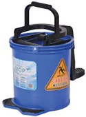 PURE CLEAN WRINGER BUCKET ON CASTORS 16L BLUE