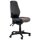 BURO AURA ERGO TASK CHAIR HIGH BACK 3LEVER PU LEATHER BLACK