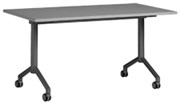 TEAM FLIP TABLE W1800 X D900 X H720MM SILVER FRAME SILVER TOP