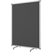 BOYD VISUALS PARTITION FREE STANDING UPHOLSTERED W900 X H1200MM CHARCOAL