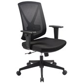 BURO BRIO II EXECUTIVE TASK CHAIR MEDIUM MESH BACK ARMS BLACK