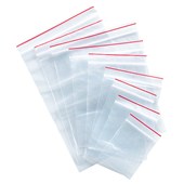 MINIGRIP PLASTIC BAG RESEALABLE 35MU W62 X L75MM CLEAR PACK 100