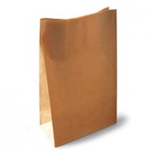 PAPER BAG BLOCK BOTTOM LARGE W240 X H390 X D120MM PACK 250