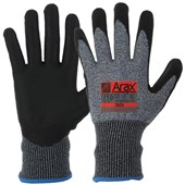 ARAX SAFETY GLOVES CUT RESISTANT TOUCH APUD WATERBASED PU DIP SIZE 11 GREY