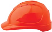 PROCHOICE HARD HAT HHV9 9 VENT 6 POINT PUSHLOCK HARNESS FLUORO ORANGE