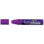 TEXTA JUMBO LIQUID CHALK MARKER WET WIPE CHISEL 15MM PURPLE