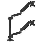 FELLOWES PLATINUM SERIES MONITOR ARM DUAL STACKING BLACK