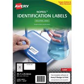 AVERY 959230 L6145 NO PEEL LABELS 40UP 457 X 254MM WHITE PACK 10