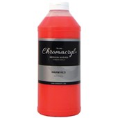 CHROMACRYL STUDENTS ACRYLIC PAINT 1L WARM RED