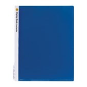 MARBIG DISPLAY BOOK NONREFILABLE INSERT COVER 20 POCKET A4 CLEARBLUE