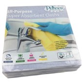 PUREEN CLOTH MULTIPURPOSE SUPER ABSORBANT BLUE PACK 10