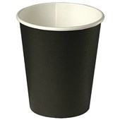 HUHTAMAKI DISPOSABLE CUP HOT PAPER SINGLE WALL 400ML BLACK PACK 50