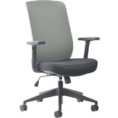 MONDO GENE FABRIC CHAIR WITH ARMS GREY