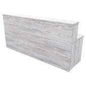 ZEALAND RECEPTION COUNTER WITH DESK NELSON W2400 X D700 X H1125MM NORDIC PINE