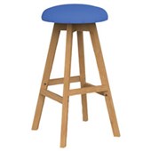 KNIGHT LUNA BUTTON BARSTOOL BABY BLUE