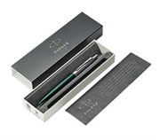 PARKER JOTTER XL BALLPOINT PEN GREENWICH MATTE GREEN CHROME TRIM MEDIUM NIB BLUE GIFT BOX