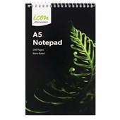 ICON SPIRAL NOTEPAD A5 SOFT COVER 200 PAGE