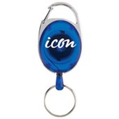 ICON RETRACTABLE SNAP LOCK KEY HOLDER BLUE