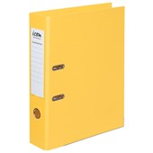 ICON LEVER ARCH FILE LINEN FOOLSCAP YELLOW