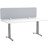 BOYD VISUALS ACOUSTIC DESK SCREEN L1800 X H400MM LIGHT GREY