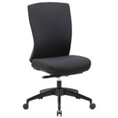 BURO MENTOR OFFICE CHAIR HIGH BACK WITHOUT ARMS NYLON BASE BLACK