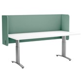 ACOUSTIC DESK SCREEN POD 12MM 1500 X 600MM TURQUOISE