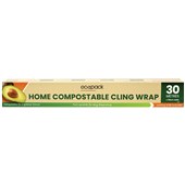 ECOPACK COMPOSTABLE CLING WRAP 30M ROLL