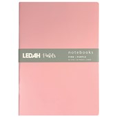 LEDAH PASTELS NOTEBOOK A5 PINK AND PURPLE PACK 2