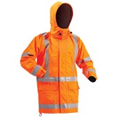 BISON STAMINA RAINWEAR JACKET ORANGE 6XL